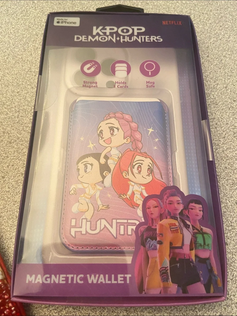 K-Pop Demon Hunters Magnetic Wallet Phone Case - Purple